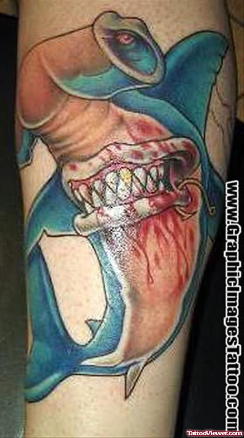 Hammerhead Shark Tattoo On Body
