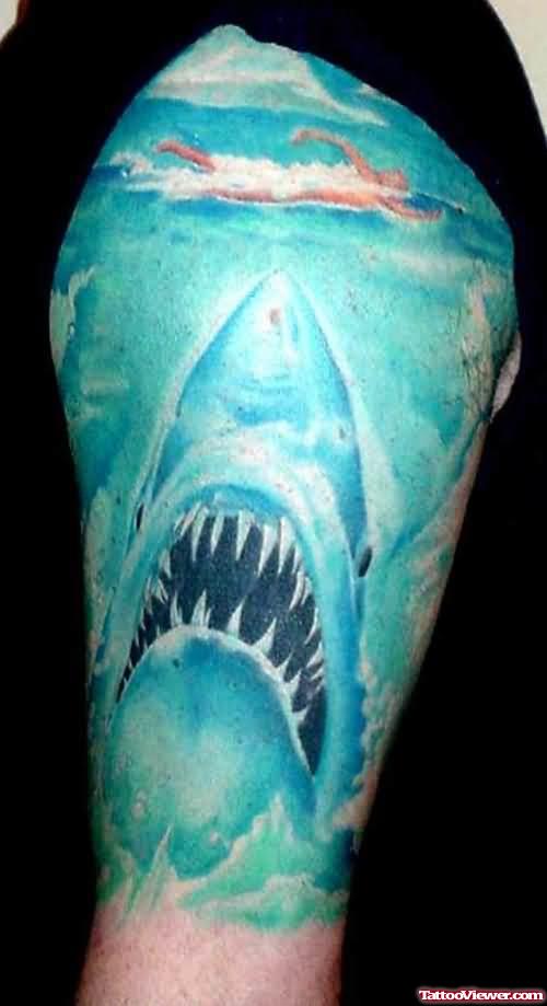 Blue Shark World Tattoo