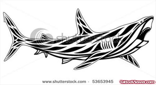 Shark Stock Vector Tattoo