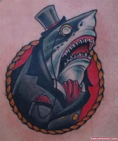 Shark Head Awesome Tattoo