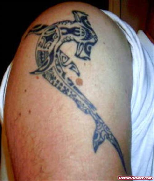 Hammerhead Shark Tattoo For Shoulder