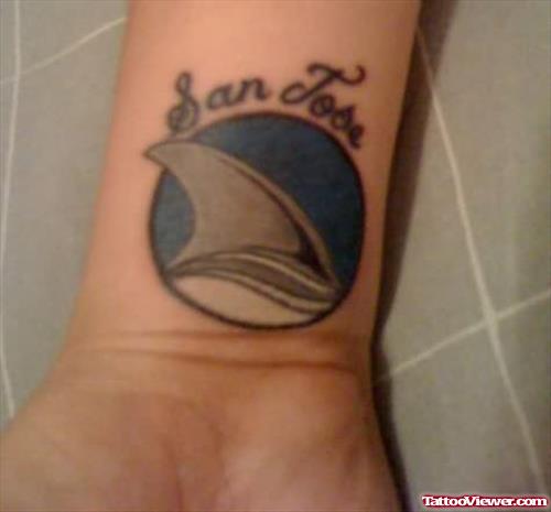 San Tobe Shark Tattoo On Wrist