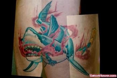 Bleeding Shark Tattoo