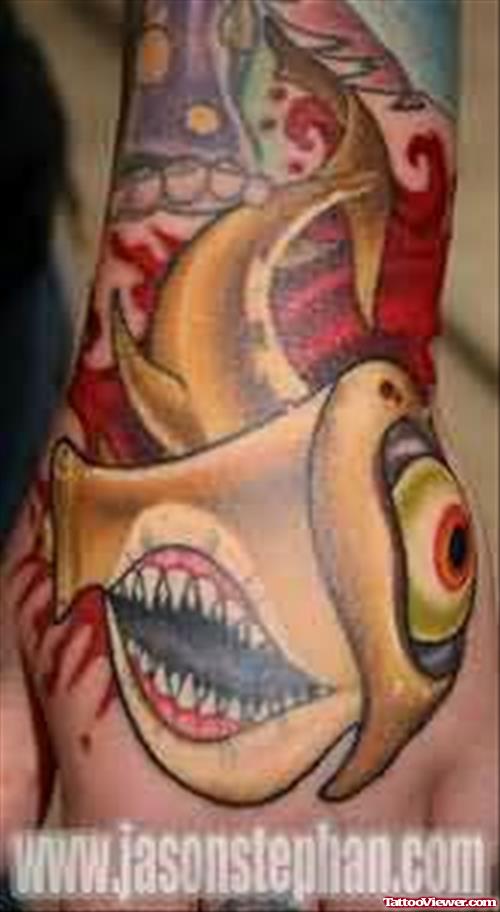 Big Eye Shark Tattoo