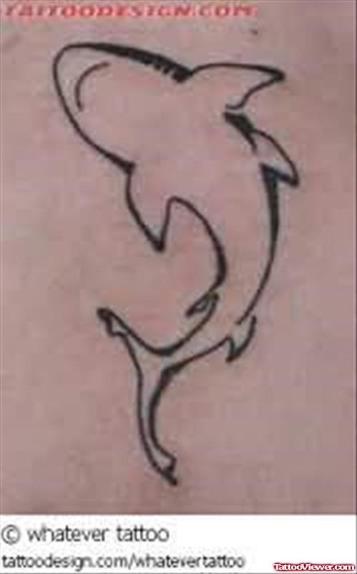 Cute Shark Tattoo Art