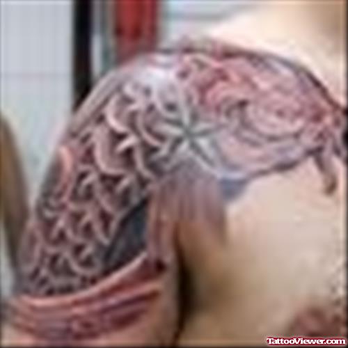 Amazing Shark Tattoo On Shoulder