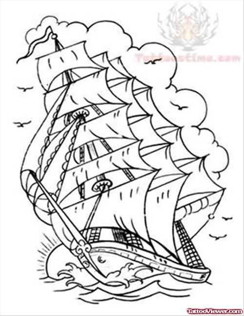 Ship Tattoo Pattern Collection