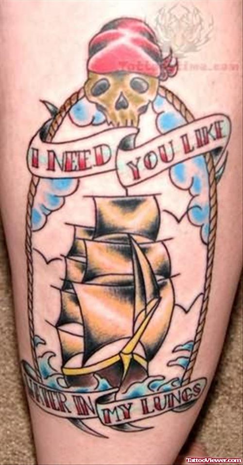 Wonderful Ship Tattoo