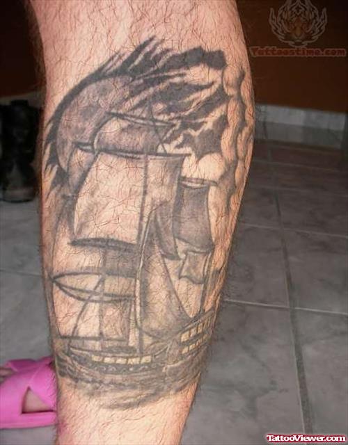 Tall Ship Tattoo