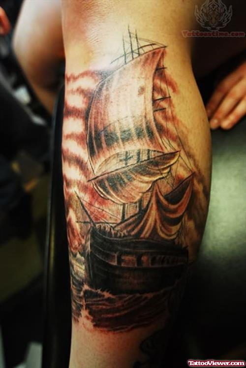 Best Ship Tattoo Design