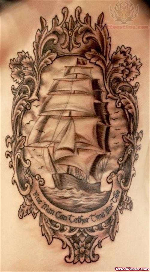 Pirate Ship Tattoo