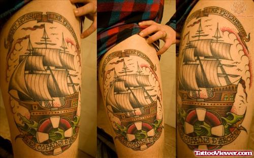Ship Sleeve Tattoos
