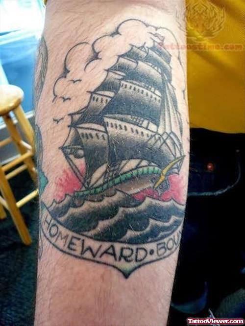 Classic Ship Tattoo