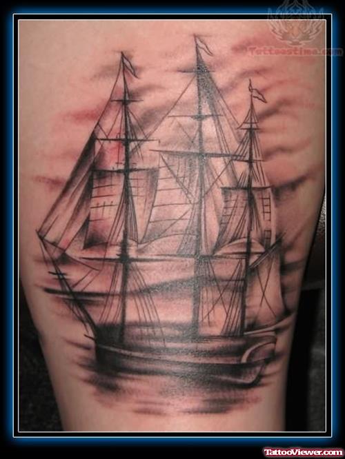 Famous Ship Tattoo Picture
