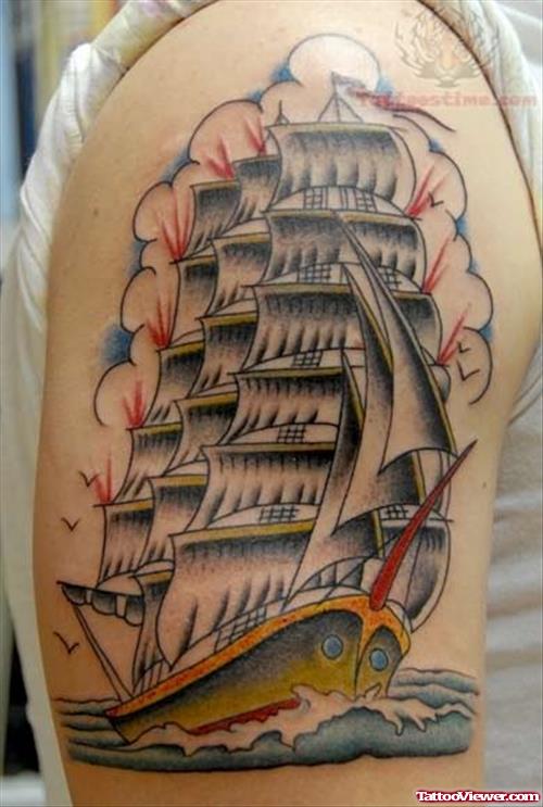 Ship Tattoo Picture Gallery
