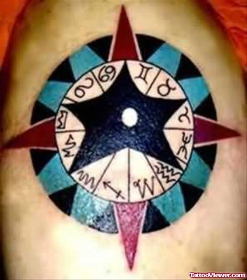 Zodiac Tattoo On Shoulder