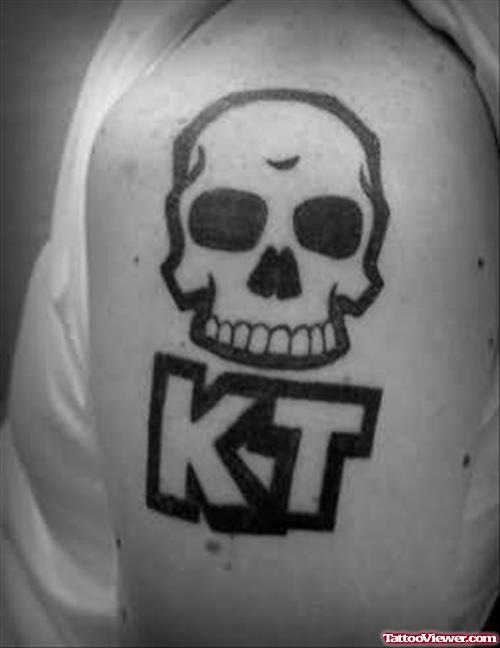 Skull Tattoo On Shoulder