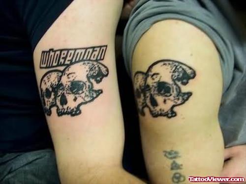 Skulls Tattoos On Shoulders