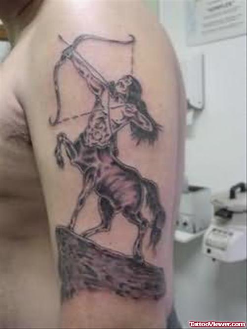 Fantasy Warrior Tattoo On Shoulder