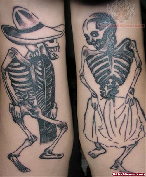 Funny Skeleton Tattoos