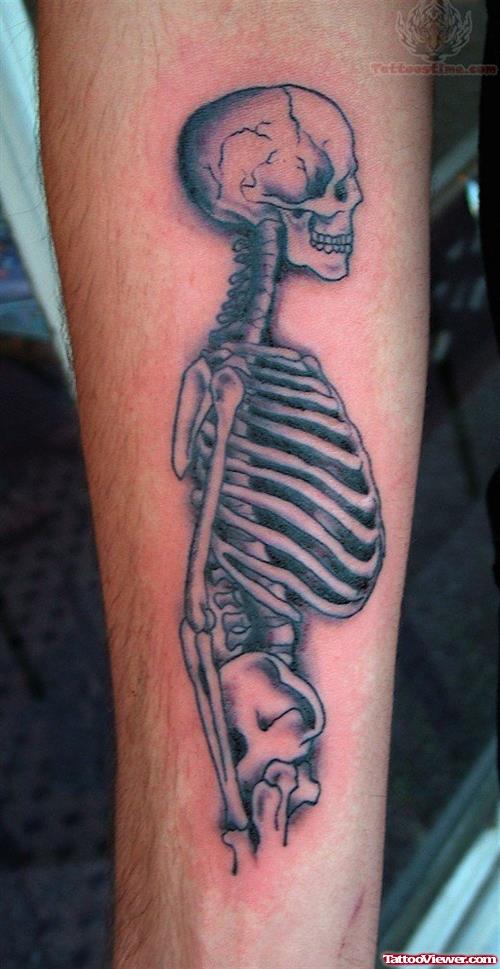 Awesome Skeleton Tattoo Design