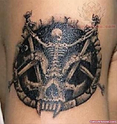 A Skull Tattoo Design