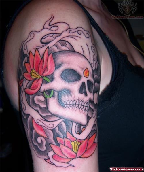 Female Skull Tattoo