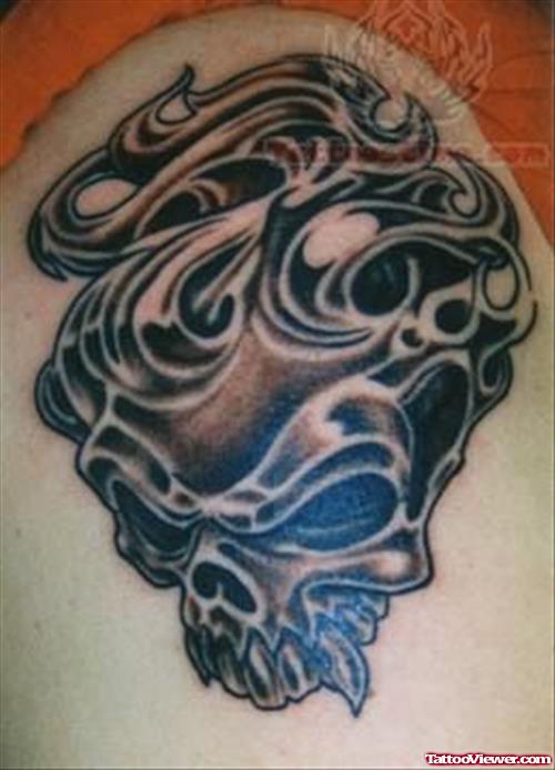 Well Designed Skull Tattoo