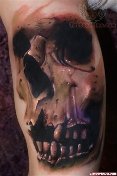 Ugly Skull Tattoo Picture