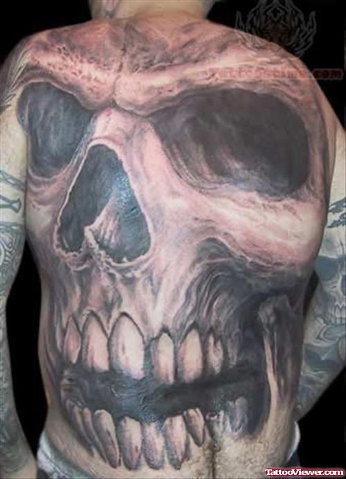Black Ink Skull Tattoos