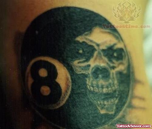 Scary Skull Symbol Tattoo