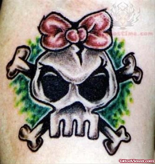 Cute Skull Tattoo