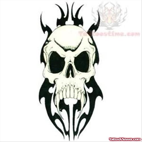 Skull Tattoo Design Pattern