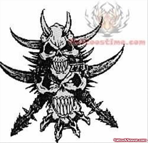 Skulls Tattoos Designs
