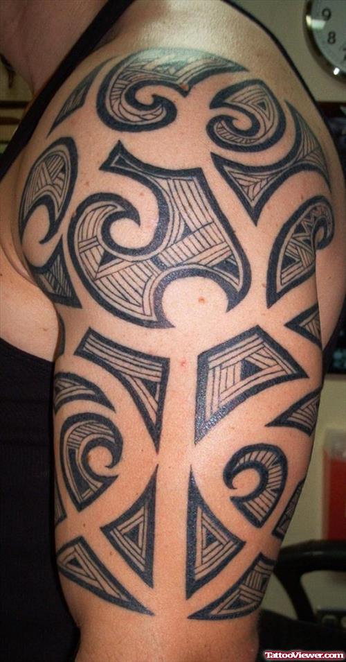 Hawaiian Half Sleeve Tattoo For Girls