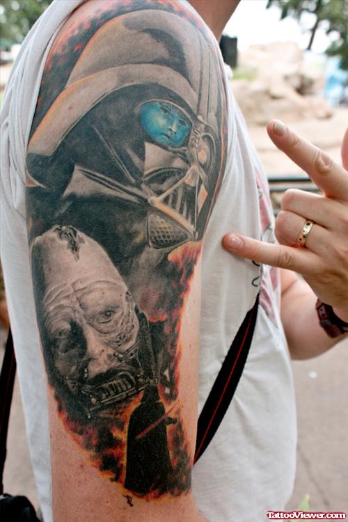 Darth Vader Sleeve Tattoo