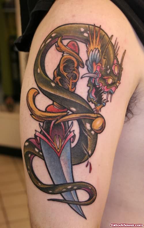 Arm Snake Tattoo Design