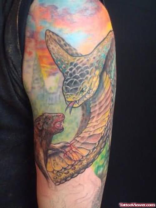 Snake Mongoose Tattoo