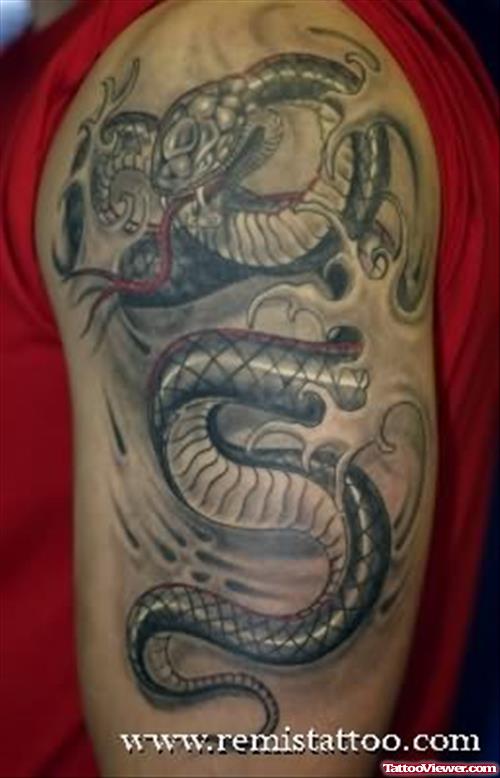 Sleeve Snake Tattoo