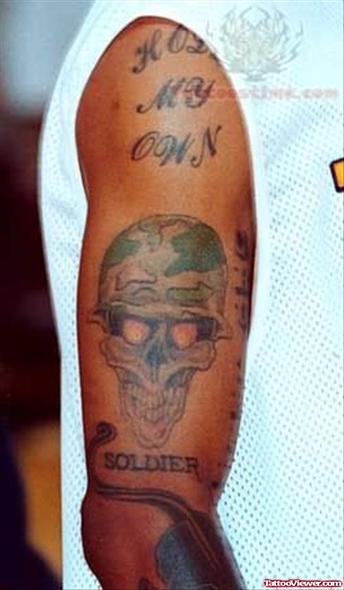 Soldier Skull Tattoo