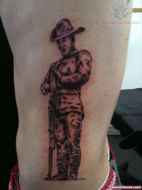 Anzac Soldier Tattoo