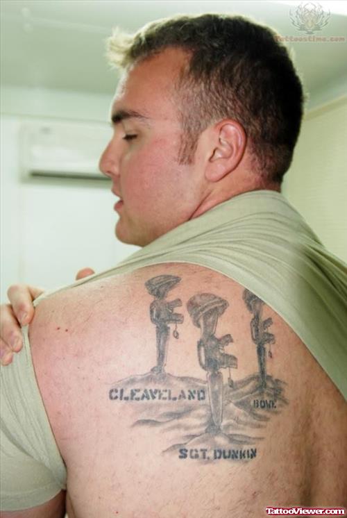 Army Soldier Tattoos On Back