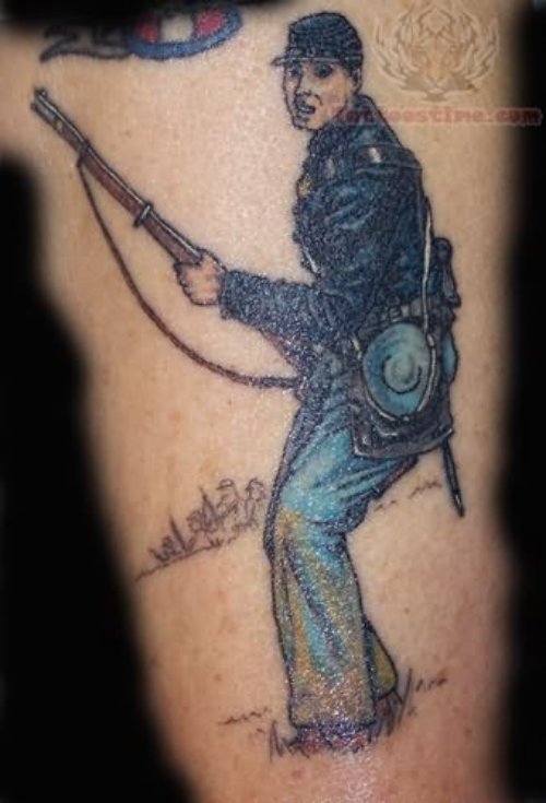 Civil War Soldier Tattoo