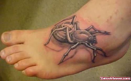 Foot Spider Tattoo