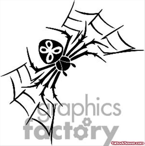 Big Spider Tattoos Drawing
