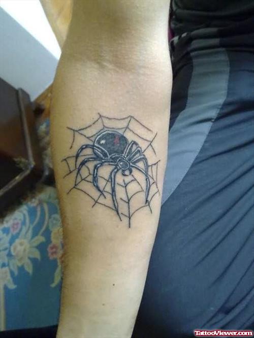 Spider Tattoo On Arm