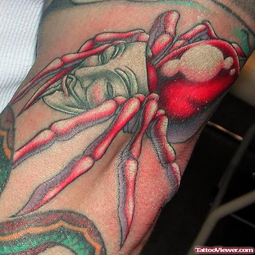 Colourful Spider Tattoo