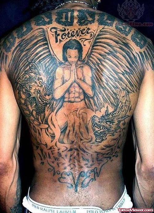 Upper Back Spiritual Tattoos