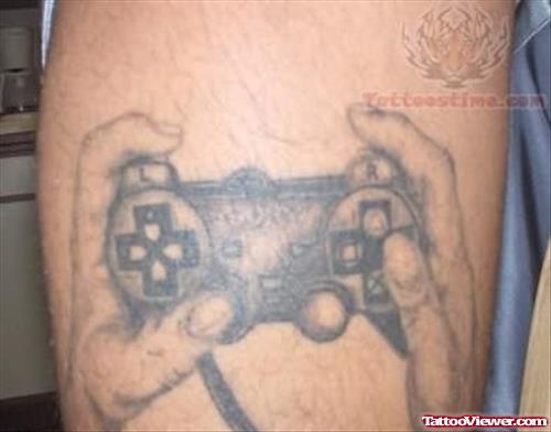 Game Remote Tattoo On Arm