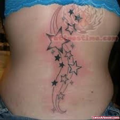 Back Body Stars Tattoo